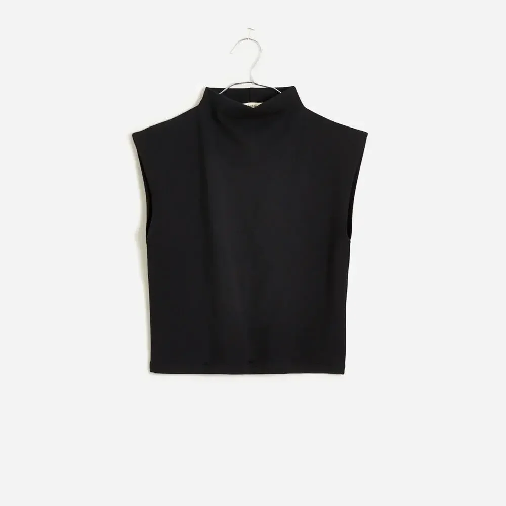 Madewell Funnelneck Cropped Muscle Tee Size S NO378 - Picture 5 of 6